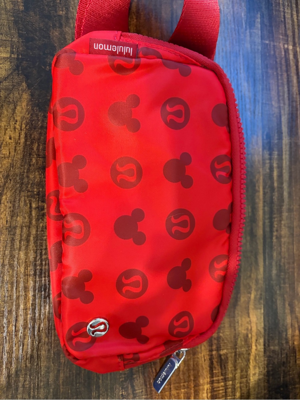 NWOT Disney Lululemon athletica Red Logo Print Belt Bag
